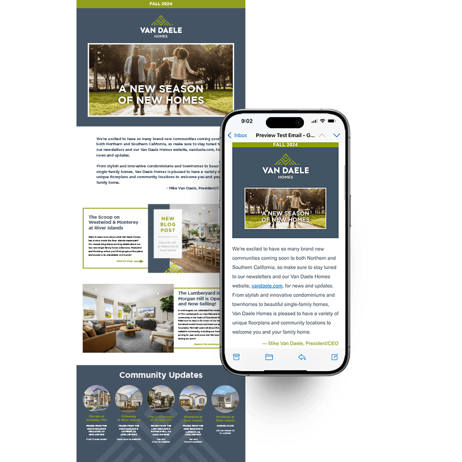 Van Daele Homes Newsletter